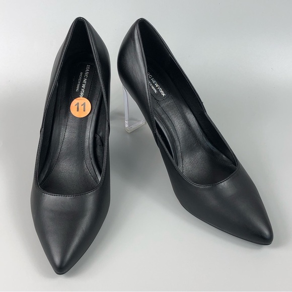 Marc NewYork By Andrew Marc Pointed Toe Clear Heels Size 11 - Picture 6 of 10